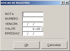 Sistemas Financeiro - Cadastro de Contas 6