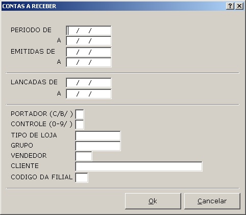 Sistemas Financeiro - Contas a Receber