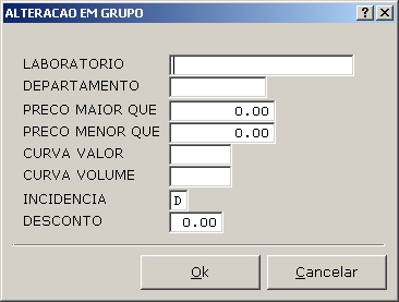 Manutenção de Mercadorias - Cadastro de Listas 3