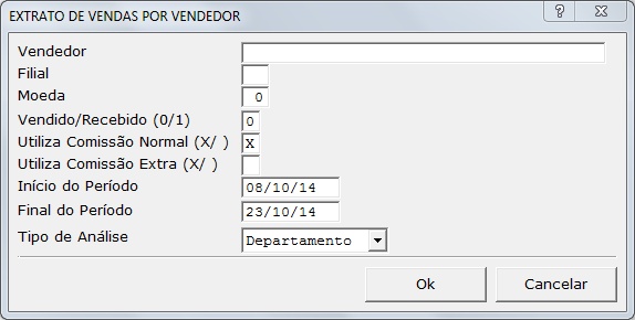 Sistemas Financeiro - Extrato de Departamento