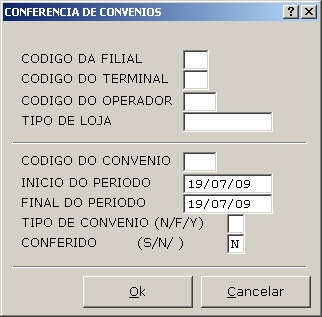 Sistemas Financeiro - Conferência de convenio