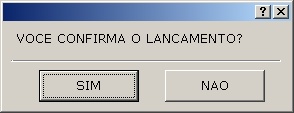 Sistema Financeiro - Confirma Lançamento