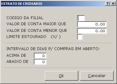 Sistemas Financeiro - Extrato de Crediário