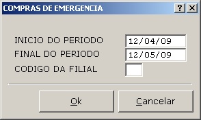 Relatorio - Compras de Emergencia