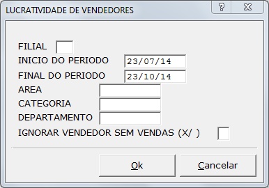 Sistemas Financeiro - Lucratividade de vendedores