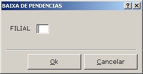 Balanco - Baixa de Pendencias