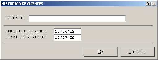 Sistemas Financeiro - Histórico de clientes