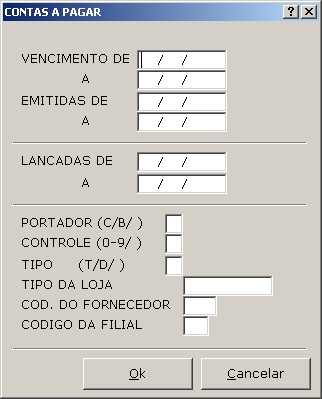 Sistemas Financeiro - Consulta de Contas