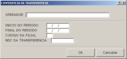 Transferência de Mercadorias - Conf de Transferências