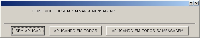 Tipo de mensagem (convênio)