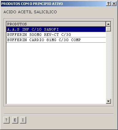 Produtos com principio ativo
