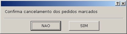 Pedidos e faltas - Pedido em Processo 4