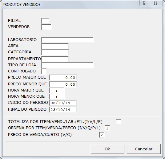 Sistemas Financeiro - Produtos Vendidos por Lista1