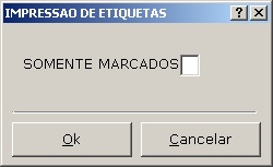 Sistemas Financeiro - Impressão de etiquetas