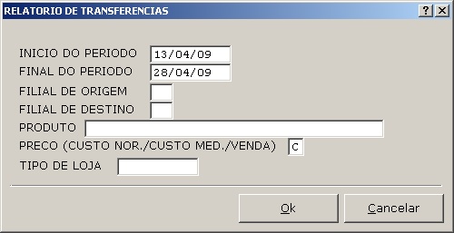 Relatorio - Transferencias