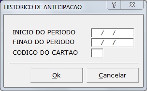 Sistemas Financeiro - Historico de Antecipação