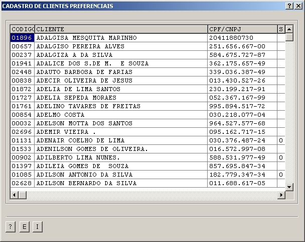 Cadastro de clientespreferenciais