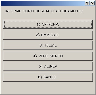 Sistemas Financeiro - Relatórios agrupafos