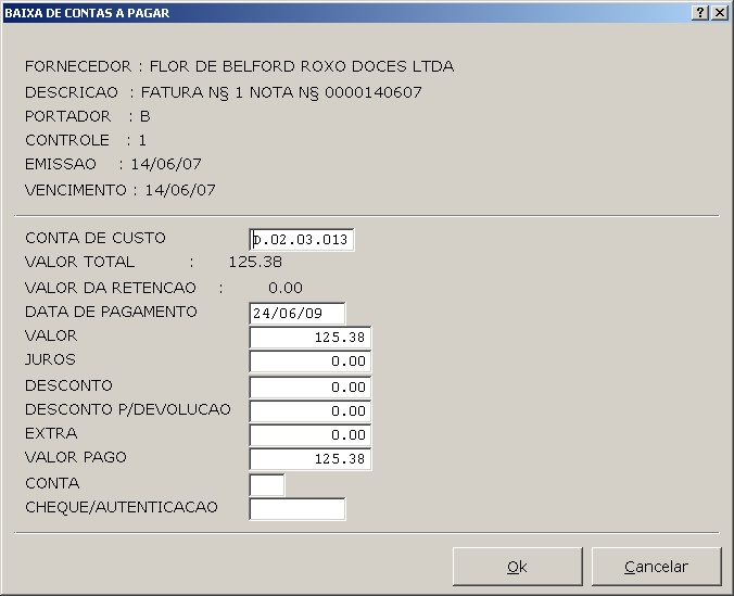 Sistemas Financeiro - Consulta de Contas 3