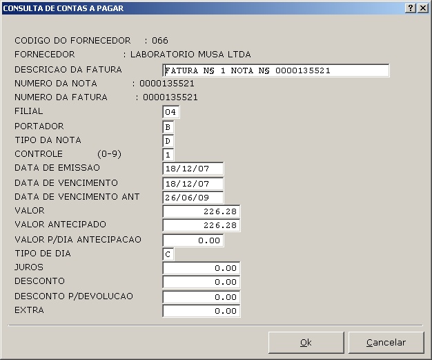 Sistemas Financeiro - Consulta de Contas 10