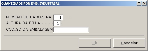 Quantidade por Emb. Industrial