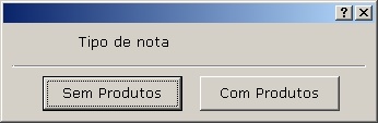 Sistemas Financeiro - Tipo de nota