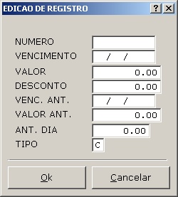 Sistemas Financeiro - Cadastro de Contas 2