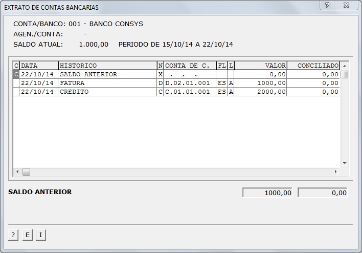 Sistemas Financeiro - Contas Correntes 6