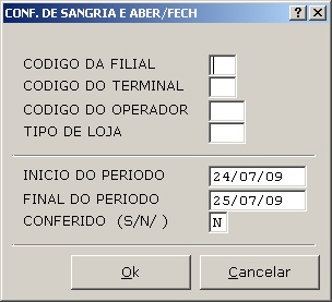 Sistemas Financeiro - Conferencia de sangria, fech e abertura de operador 2