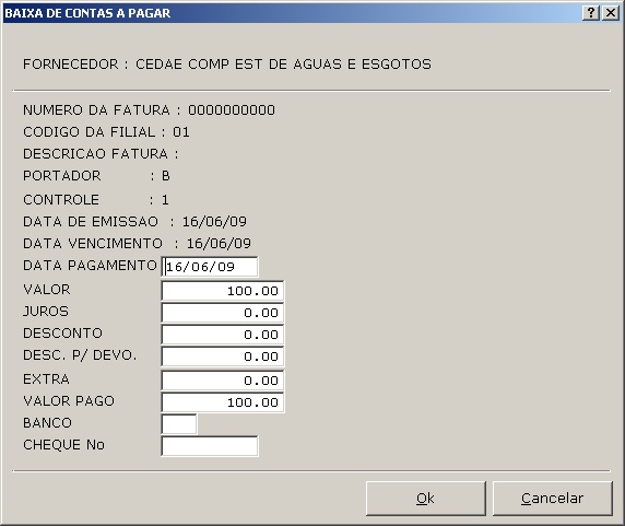 Sistemas Financeiro - Pagamentos de Contas 1