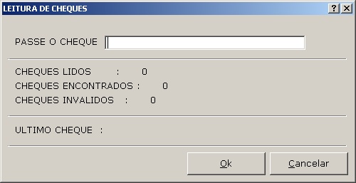 Sistemas Financeiro - Leitura de Cheque