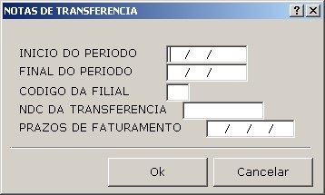 Transferência de Mercado - Gera Notas Fiscais