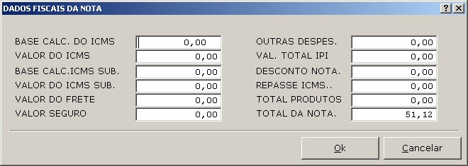 Faturamento - Nota Fiscal Avulso 3