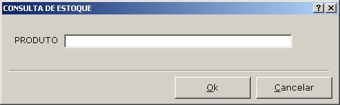 Consulta Estoque Descrição 