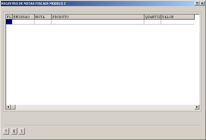 Sistemas Financeiro - Registro de nota fiscal modelo 2 - 2
