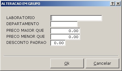 Manutenção de Mercadorias - Cadastro de Desconto 1