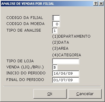 Sistema Financeiro - Análise de Vendas por Filial 